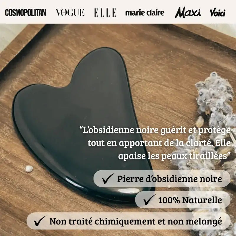 Gua Sha Obsidienne