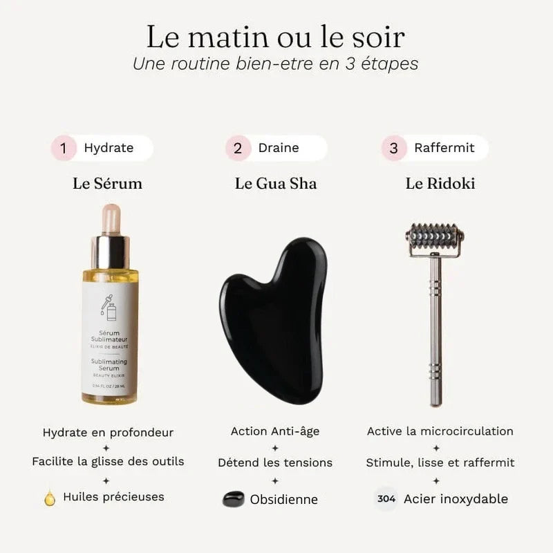 Gua Sha Obsidienne